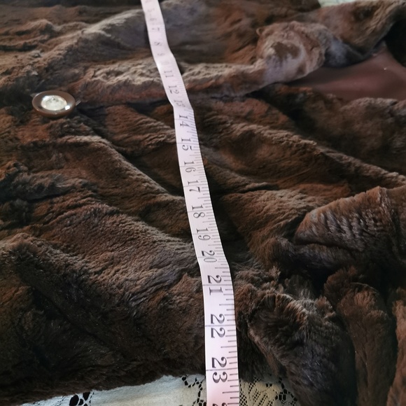 Vintage Fashion House Furs Brown Beaver Coat Med - Picture 6 of 8